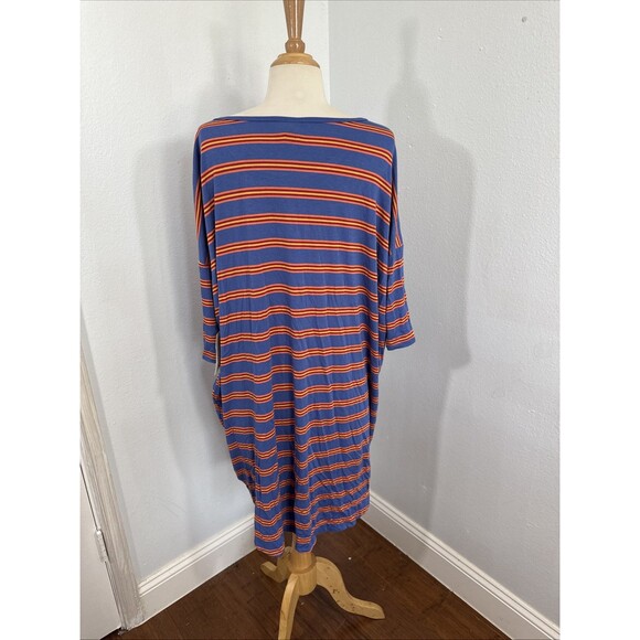 LuLaRoe Blouse Womens Extra Large Striped Jersey Tunic Top - Picture 4 of 9